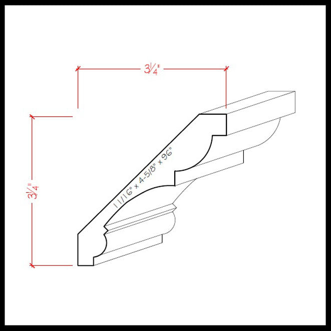 EWCR21 Crown Moulding Trim