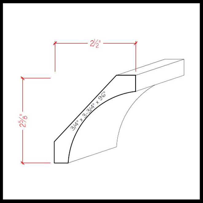 EWCR40 Cove Crown Moulding Trim