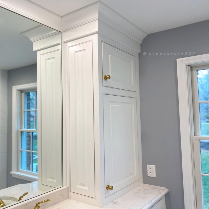 EWCR43 Cove Crown 7/8" x 4-1/4" Unfinished 3-1/4" High x 2-3/4" Deep