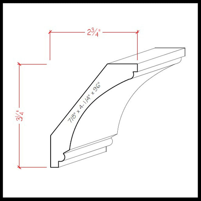 EWCR43 Cove Crown Moulding Trim