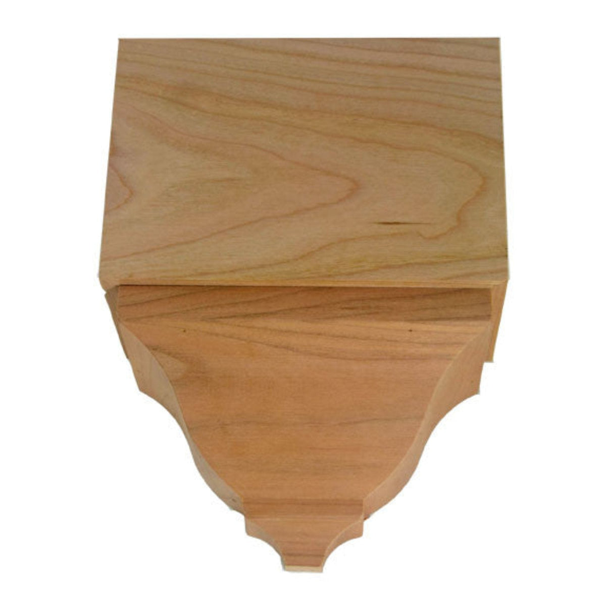 EWCR82 Middle Corner Block 4-1/4" Tall x 3" deep 6" Face Unfinished, photo 2 of 5