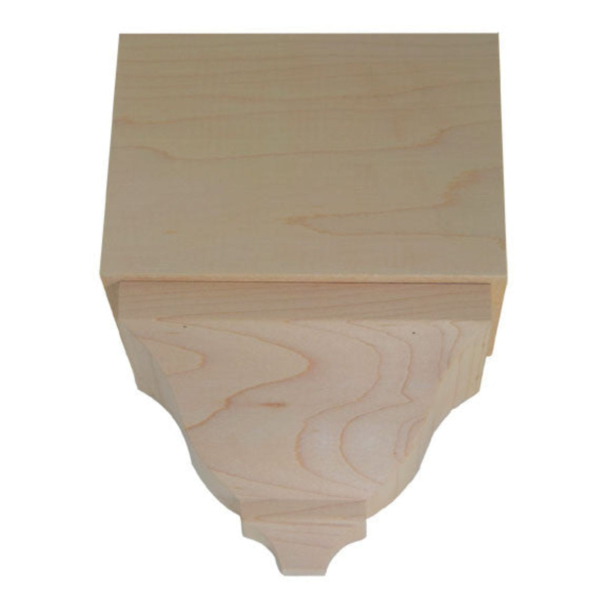 EWCR82 Middle Corner Block 4-1/4" Tall x 3" deep 6" Face Unfinished, photo 3 of 5