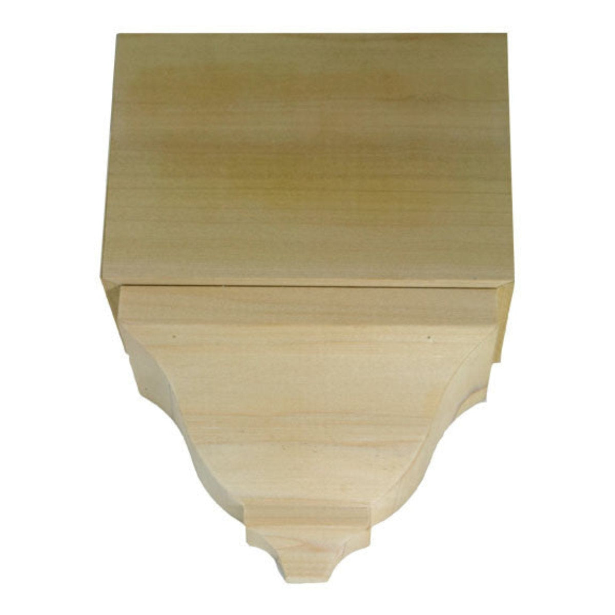 EWCR82 Middle Corner Block 4-1/4" Tall x 3" deep 6" Face Unfinished