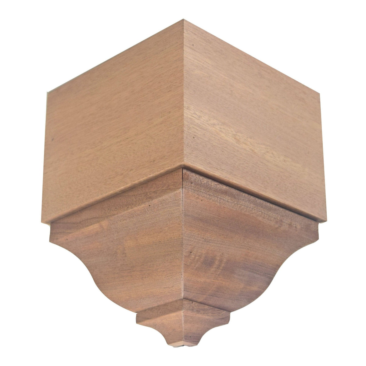 EWCR83 Crown Outside Corner Block 4-1/4" Tall x 3" deep 6" Face Unfinished, photo 5 of 5