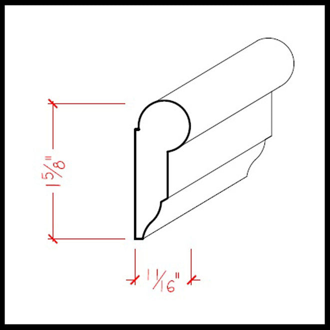 EWPC11 Picture Hanging Rail Moulding