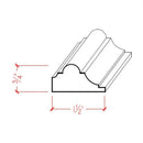 EWPM19 Nose and Cove Panel Molding 1-1/2" wide x 3/4" Trim. Unfinished