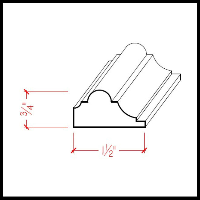 EWPM19 Nose and Cove Panel Moulding