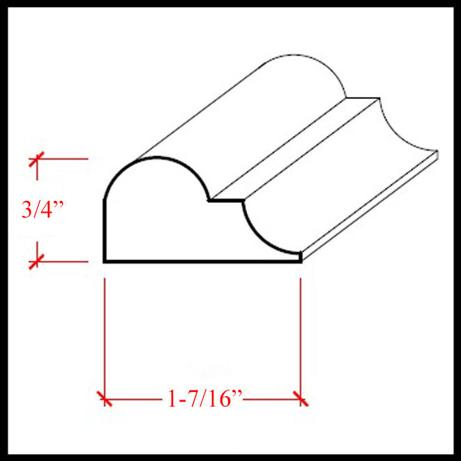 EWPM26 Nose & Cove Moulding Trim