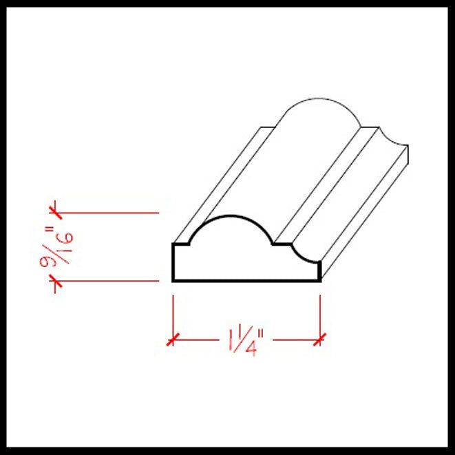 EWPM33 Nose and Cove Panel Moulding Trim