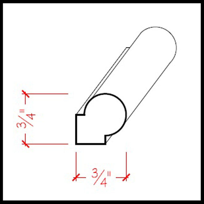 EWPM40 Round Panel Moulding Trim