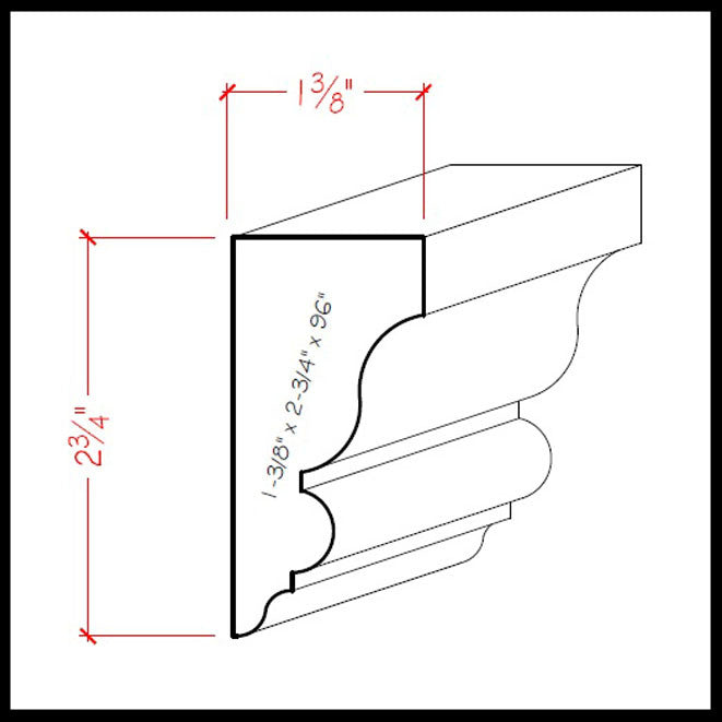 EWSC13 Solid Crown Moulding