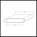 EWWS12 Colonial Windowsill 3-1/2" wide x 3/4" Stool. Unfinished