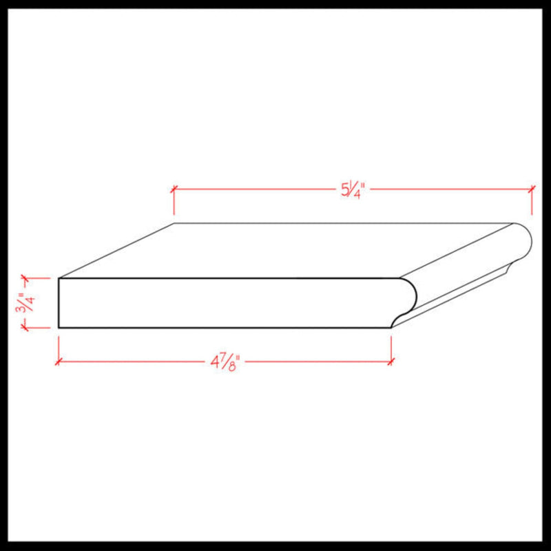 EWWS13 Colonial Windowsill 5-1/4" wide x 3/4" Stool. Unfinished