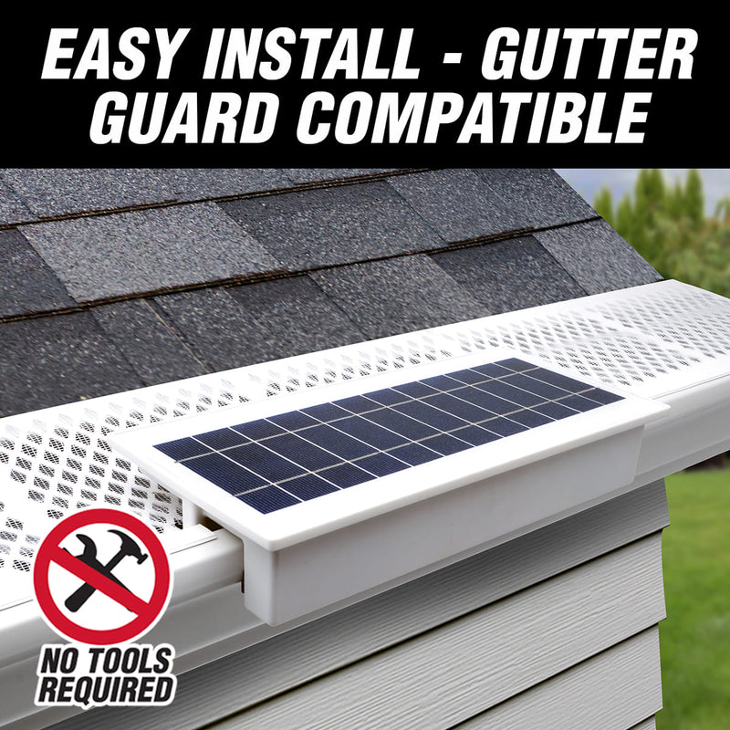 EZ Solar Home Security Floodlight - Gutter Mounted, photo 5 of 10