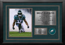 Brian Dawkins Philadelphia Eagles 8x10 Framed Football Photo with Engraved Autograph & Career Stats by Dynasty Sports & Framing