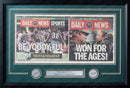 Philadelphia Eagles Super Bowl LII Champions Framed and Matted Daily News Collage by Dynasty Sports & Framing