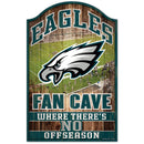 Philadelphia Eagles Fan Cave 11" x 17" Wood Sign by Dynasty Sports & Framing