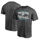 Philadelphia Eagles Heroic Play T-Shirt - Heathered Charcoal by Dynasty Sports & Framing