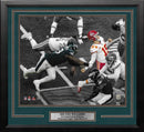 Milton Williams Sacks Mahomes Philadelphia Eagles 16" x 20" Super Bowl LIX Framed Football Photo by Dynasty Sports & Framing