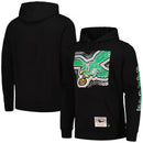 Philadelphia Eagles Black Vintage Big Face 7.0 Logo Mitchell & Ness Hoodie by Dynasty Sports & Framing