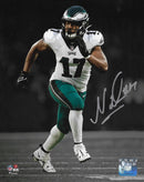 Nakobe Dean Blackout Action Philadelphia Eagles Autographed 16" x 20" Football Photo by Dynasty Sports & Framing