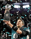 Nick Foles Lombardi Trophy Philadelphia Eagles Super Bowl LII Champions NFL Football 8" x 10" Photo by Dynasty Sports & Framing