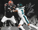 Nolan Smith Blackout Action Philadelphia Eagles Autographed 11" x 14" Football Photo by Dynasty Sports & Framing