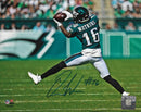 Quez Watkins Catch Philadelphia Eagles Autographed 8" x 10" Football Photo by Dynasty Sports & Framing