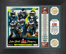 Philadelphia Eagles Super Bowl LIX Champions Bronze Coin Banner Photo Mint by Dynasty Sports & Framing