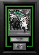 Saquon Barkley Reverse Hurdle Philadelphia Eagles 8x10 Framed Football Photo with Engraved Autograph