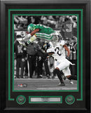 Saquon Barkley Reverse Hurdle Philadelphia Eagles 8" x 10" Framed Football Photo by Dynasty Sports & Framing