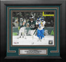 Saquon Barkley Snow Bowl Action Philadelphia Eagles 8" x 10" Framed Football Photo by Dynasty Sports & Framing