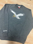 Philadelphia Eagles Throwback Heritage Snow Wash Fleece Crew Sweatshirt by Dynasty Sports & Framing