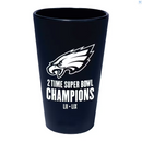 Philadelphia Eagles Super Bowl LIX Champions Silicone Pint Glass by Dynasty Sports & Framing
