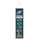 Philadelphia Eagles Super Bowl LIX Champions 8" x 32" Wool Banner