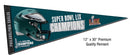 Philadelphia Eagles Super Bowl LIX Champions 12x30 Premium Pennant by Dynasty Sports & Framing