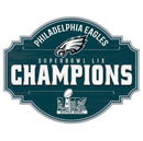 Philadelphia Eagles Super Bowl LIX Champions 12" Tavern Wood Sign