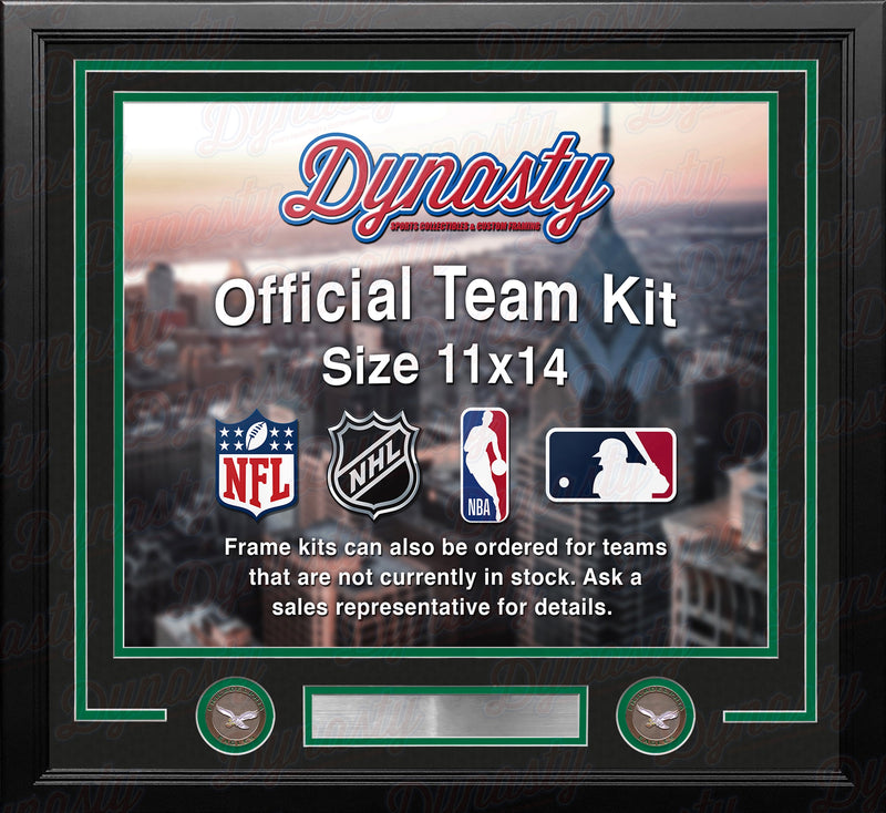 Philadelphia Eagles Throwback Custom NFL Football 11x14 Picture Frame Kit (Multiple Colors)