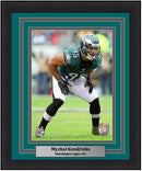 Mychal Kendricks in Action Philadelphia Eagles NFL Football 8" x 10" Framed and Matted Photo by Dynasty Sports & Framing