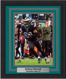 Rodney McLeod in Action Philadelphia Eagles NFL Football Framed and Matted Photo by Dynasty Sports & Framing