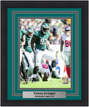 Timmy Jernigan in Action Philadelphia Eagles Framed Football Photo by Dynasty Sports & Framing