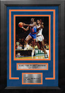 Earl Monroe in Action New York Knicks 8" x 10" Framed Basketball Photo with Engraved Autograph by Dynasty Sports & Framing