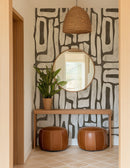Earthy Abstract Shapes Wallpaper – Modern Organic