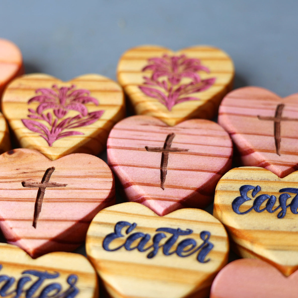 Engraved Easter Hearts, photo 6 of 14
