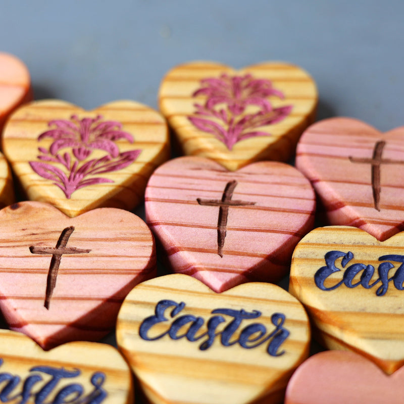 Engraved Easter Hearts, photo 6 of 14