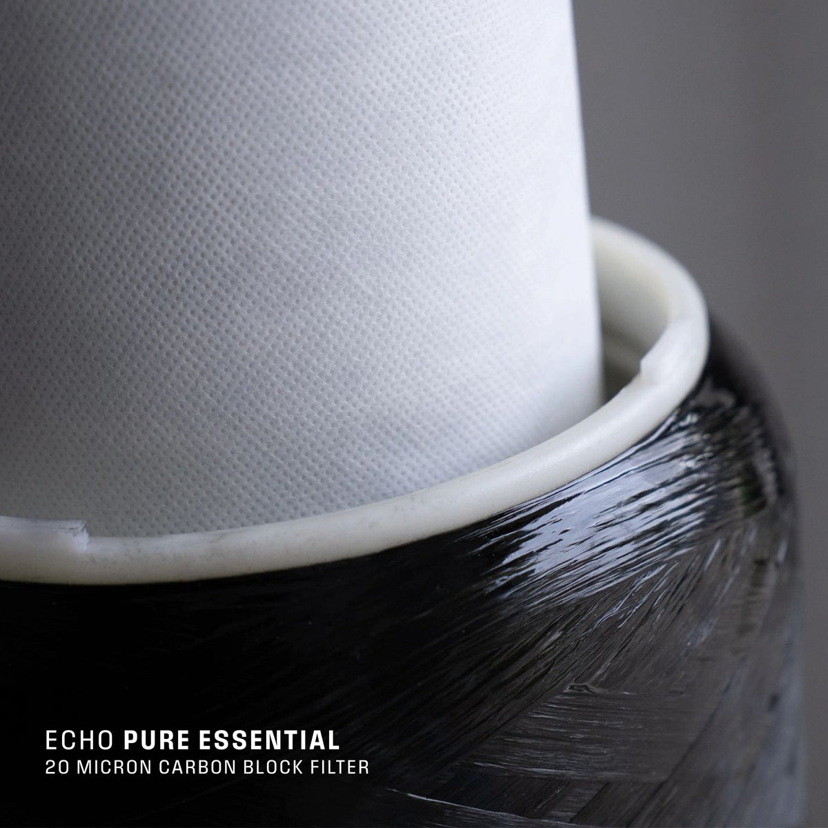 ECHO Whole Home Water Filter, close-up of the surface