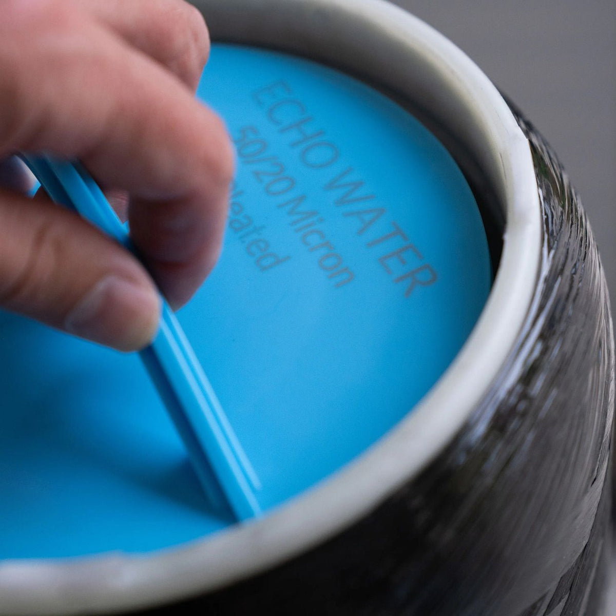 ECHO Whole Home Water Filter, close-up of the surface