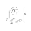 Eclipse Walnut Table Lamp
