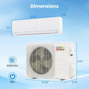 EcoGuard Series 9000 BTU 19 SEER2 115V Mini Split Air Conditioner and Heater by LJGDeals
