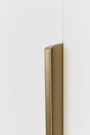 Brushed Bronze "Edge Straight" Tab Drawer Pulls